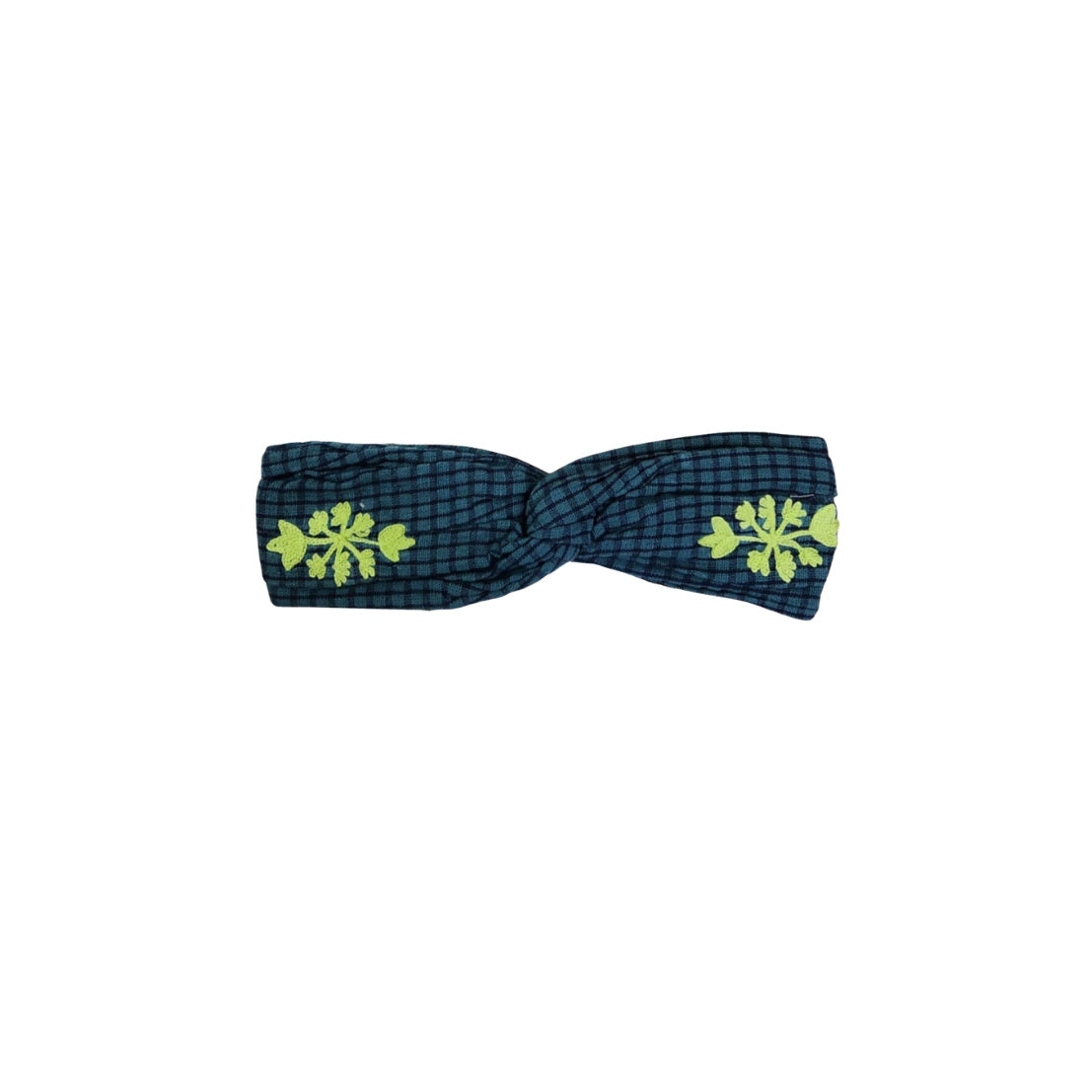 Headband seafood green navy blue
