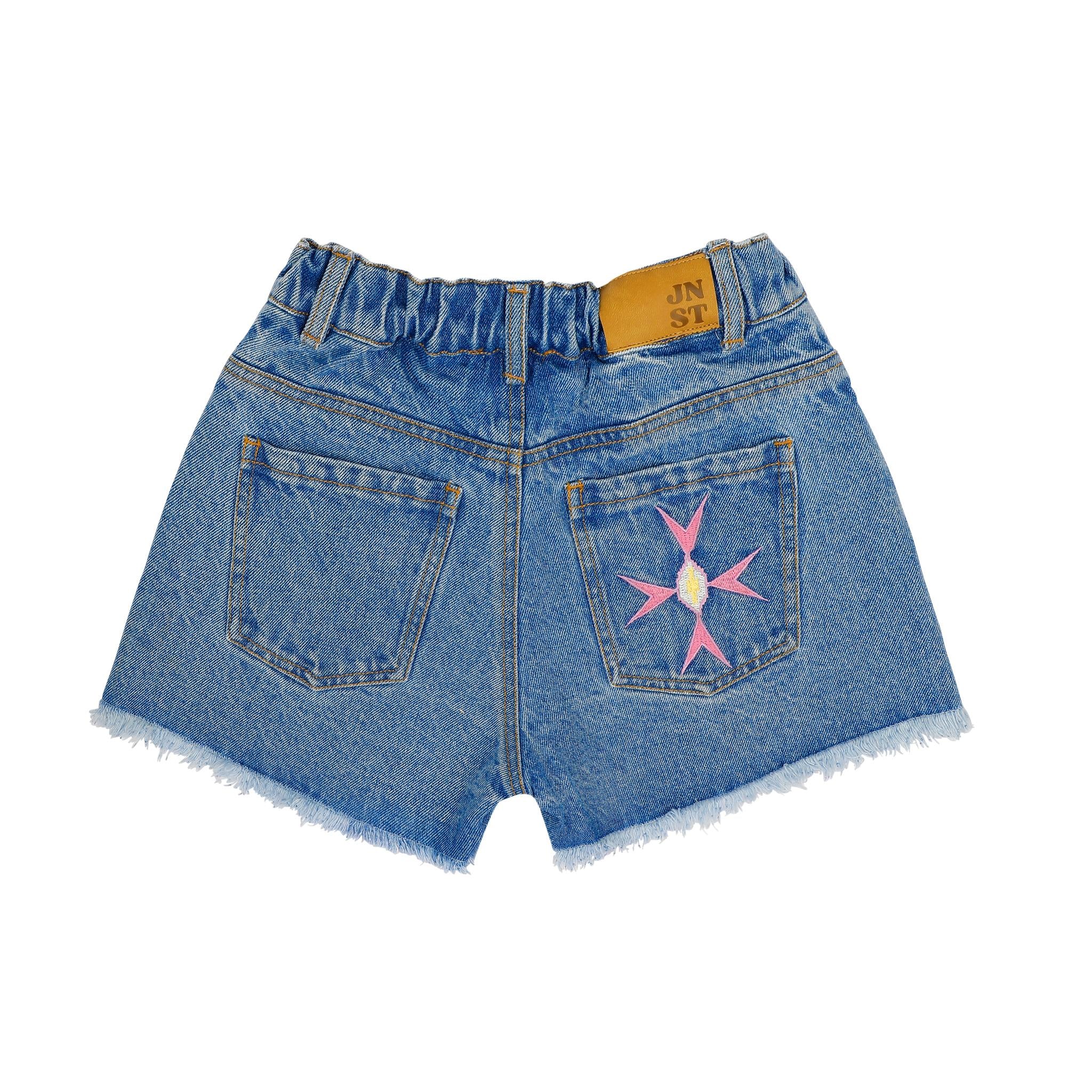 LILOU DENIM SHORTS