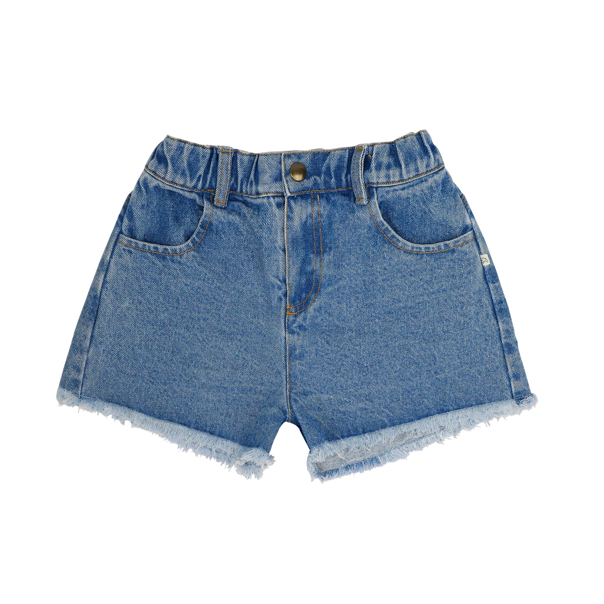 LILOU DENIM SHORTS