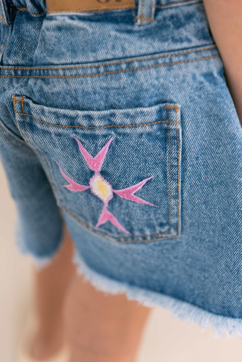 LILOU DENIM SHORTS