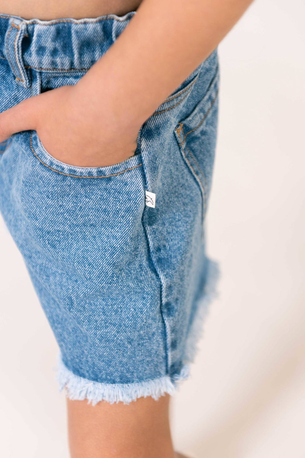 LILOU DENIM SHORTS