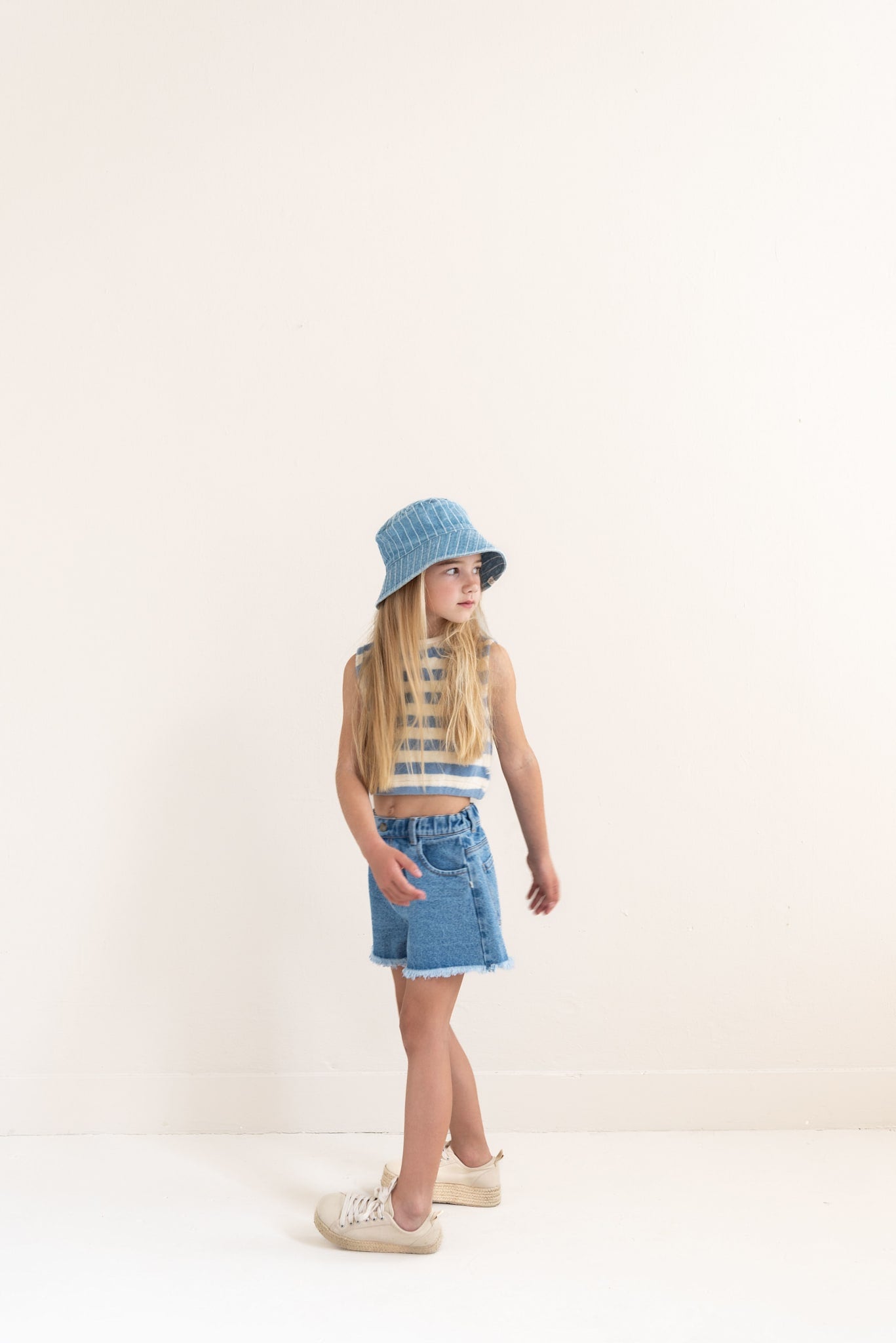 LILOU DENIM SHORTS